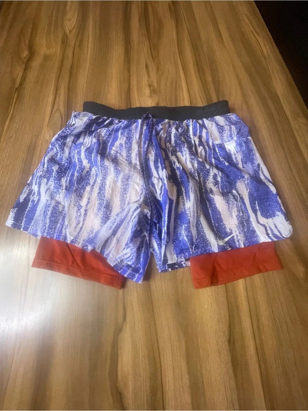 Nike Running Flex Stride Wild Run 2 in 1 Shorts Ghost Cayenne Size M DA1150-057
